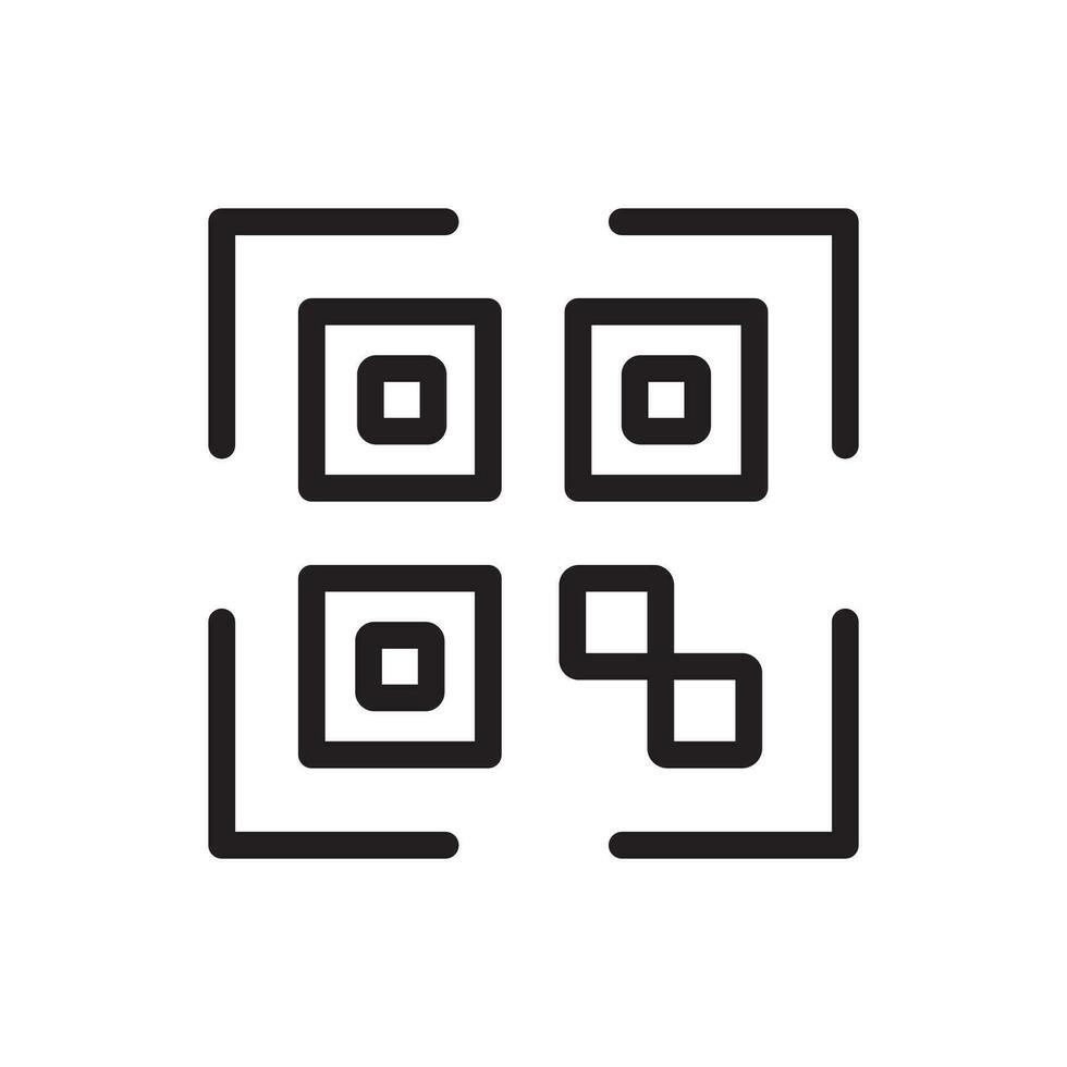 qr code icoon illustraties vector grafiek