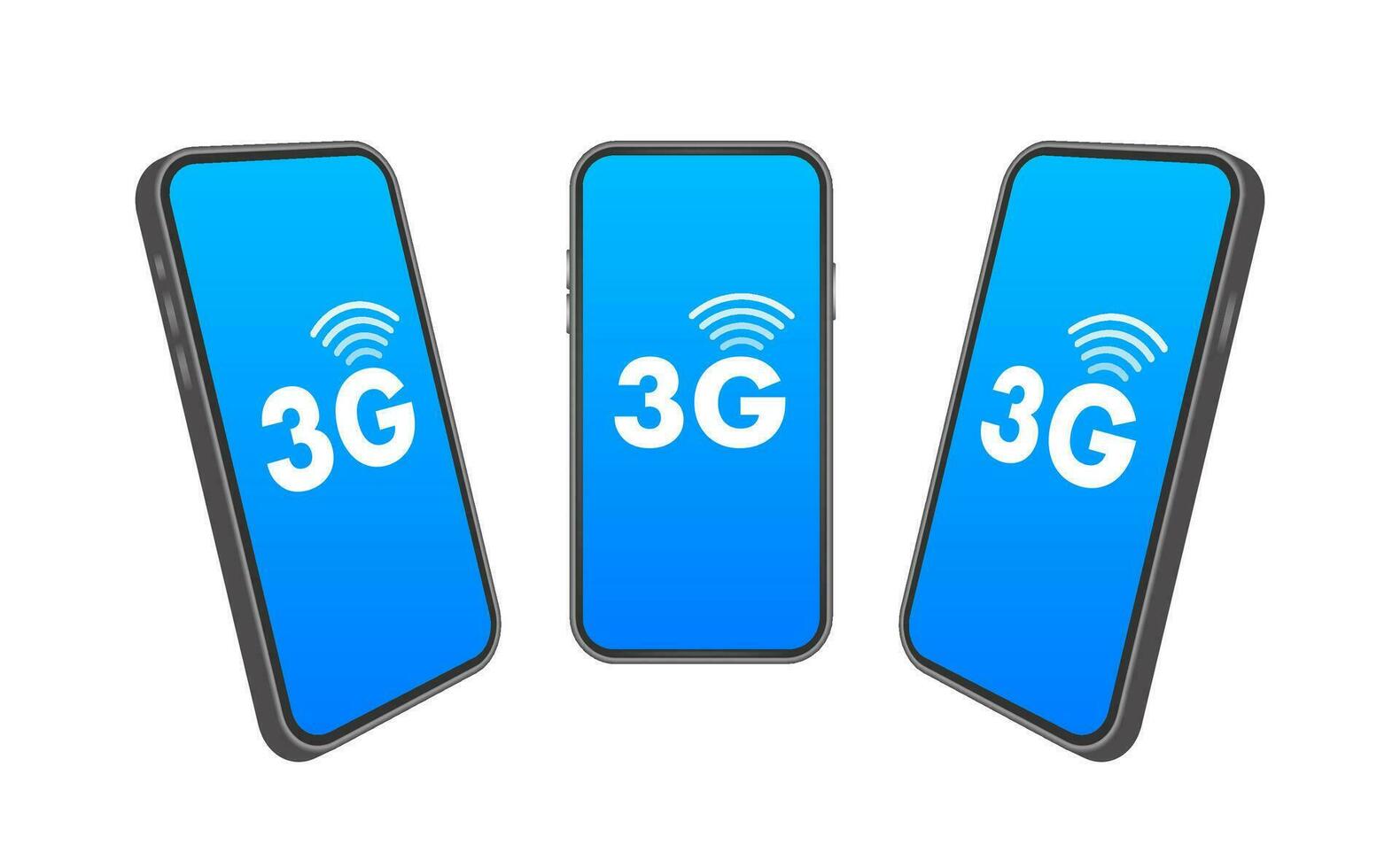 3g netwerk draadloze systemen en internetten. communicatie netwerk. vector illustratie