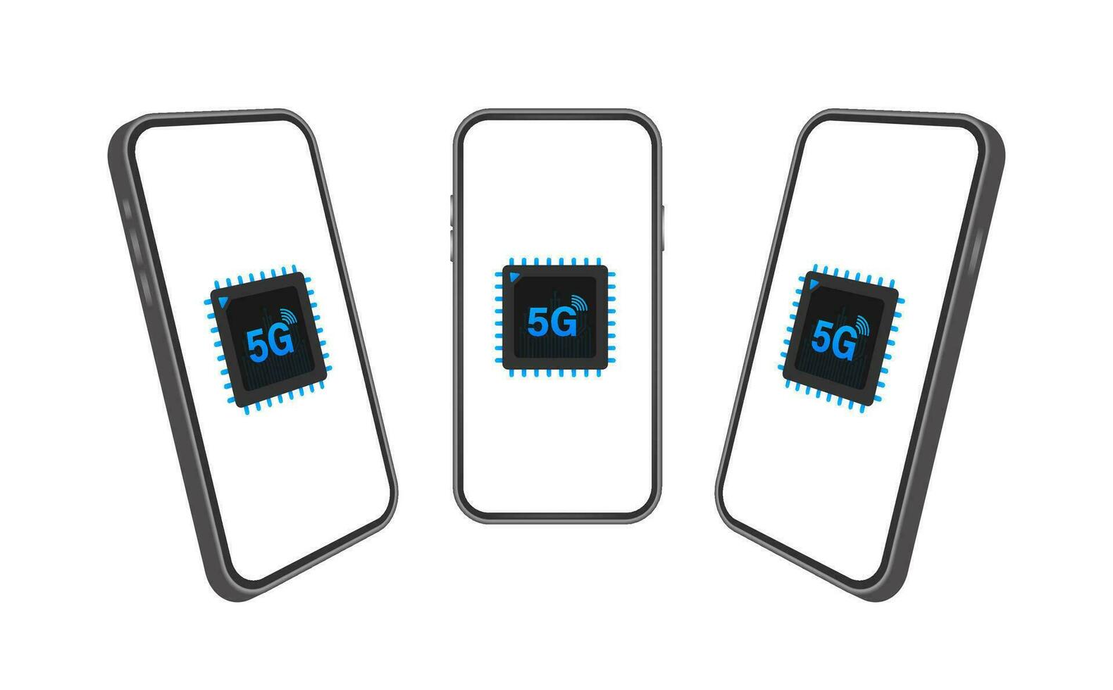 5g esim ingebed sim kaart icoon symbool concept. nieuw spaander mobiel cellulair communicatie technologie. smartphone icoon. vector voorraad illustratie.