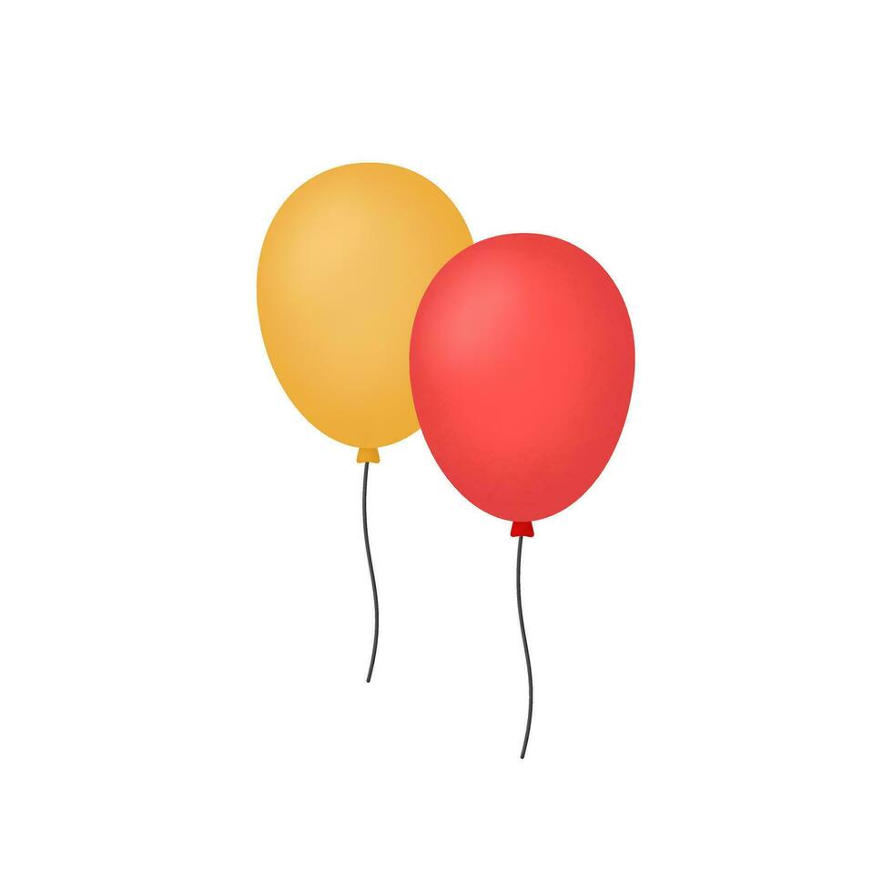 3D-realistische ballon vectorillustratie vector