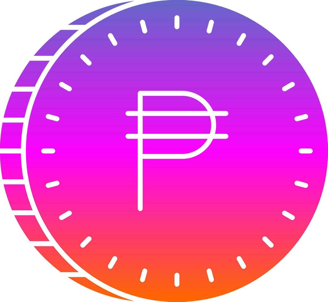 Filipijns peso vector icoon ontwerp