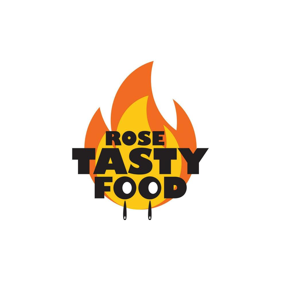 restaurant brand voedsel logo ontwerp icoon vector