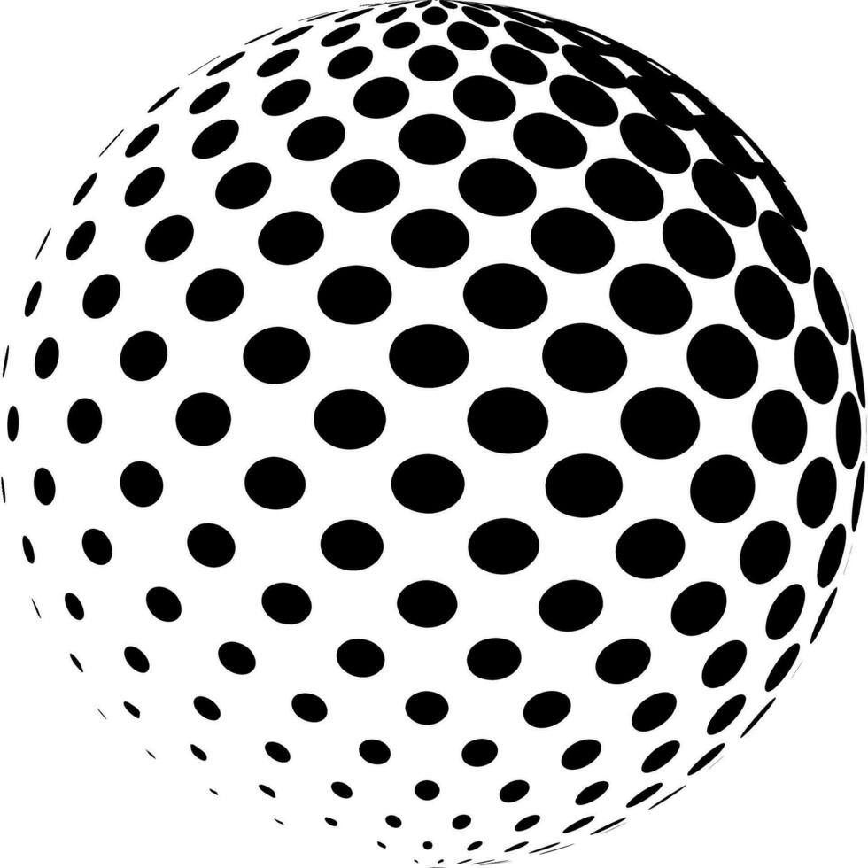 gebied halftone patroon. stippel bol ontwerp element geïsoleerd vector