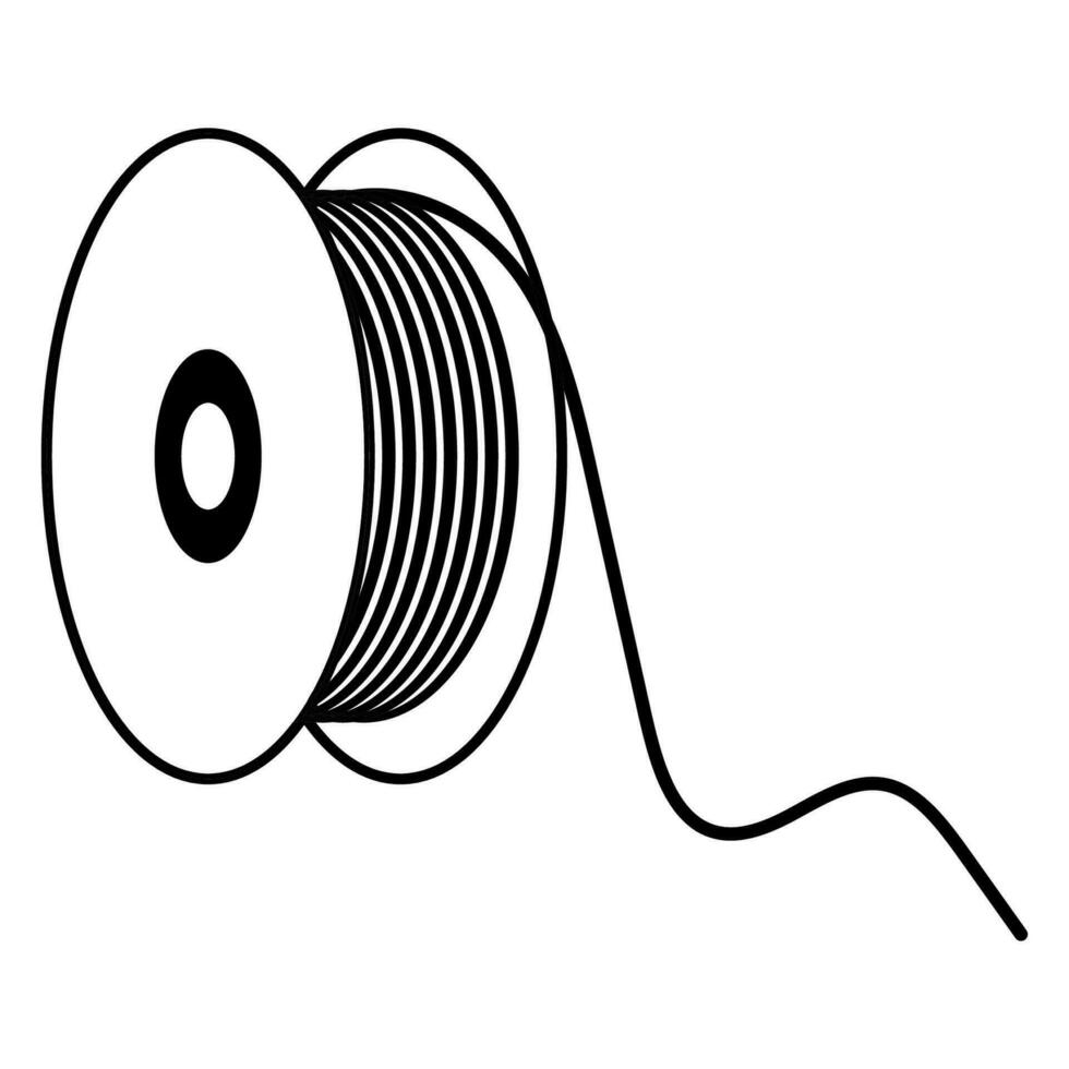 spoel plastic filament voor 3d printer, filament voor 3d het drukken vector