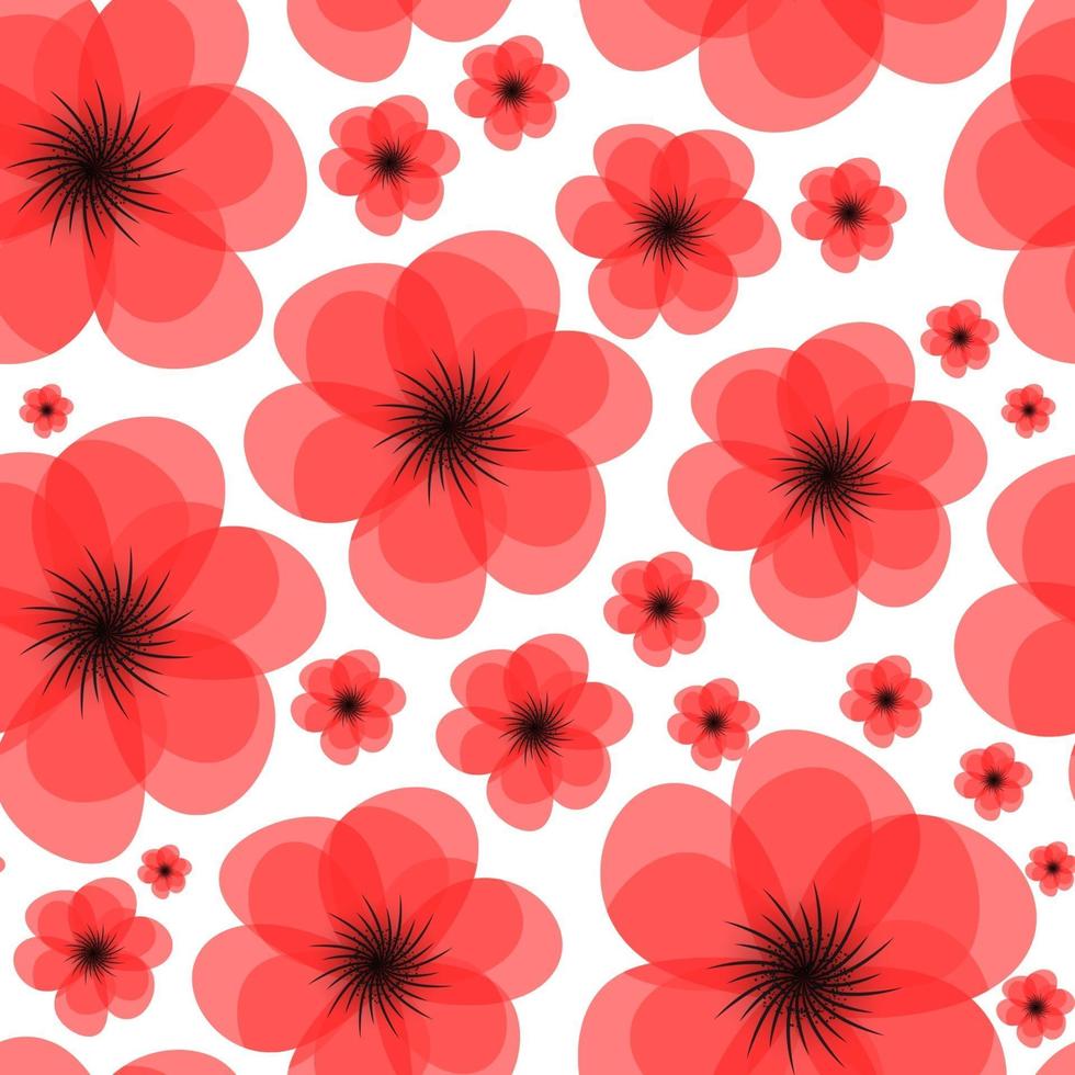 bloemen naadloze patroon achtergrond vectorillustratie vector