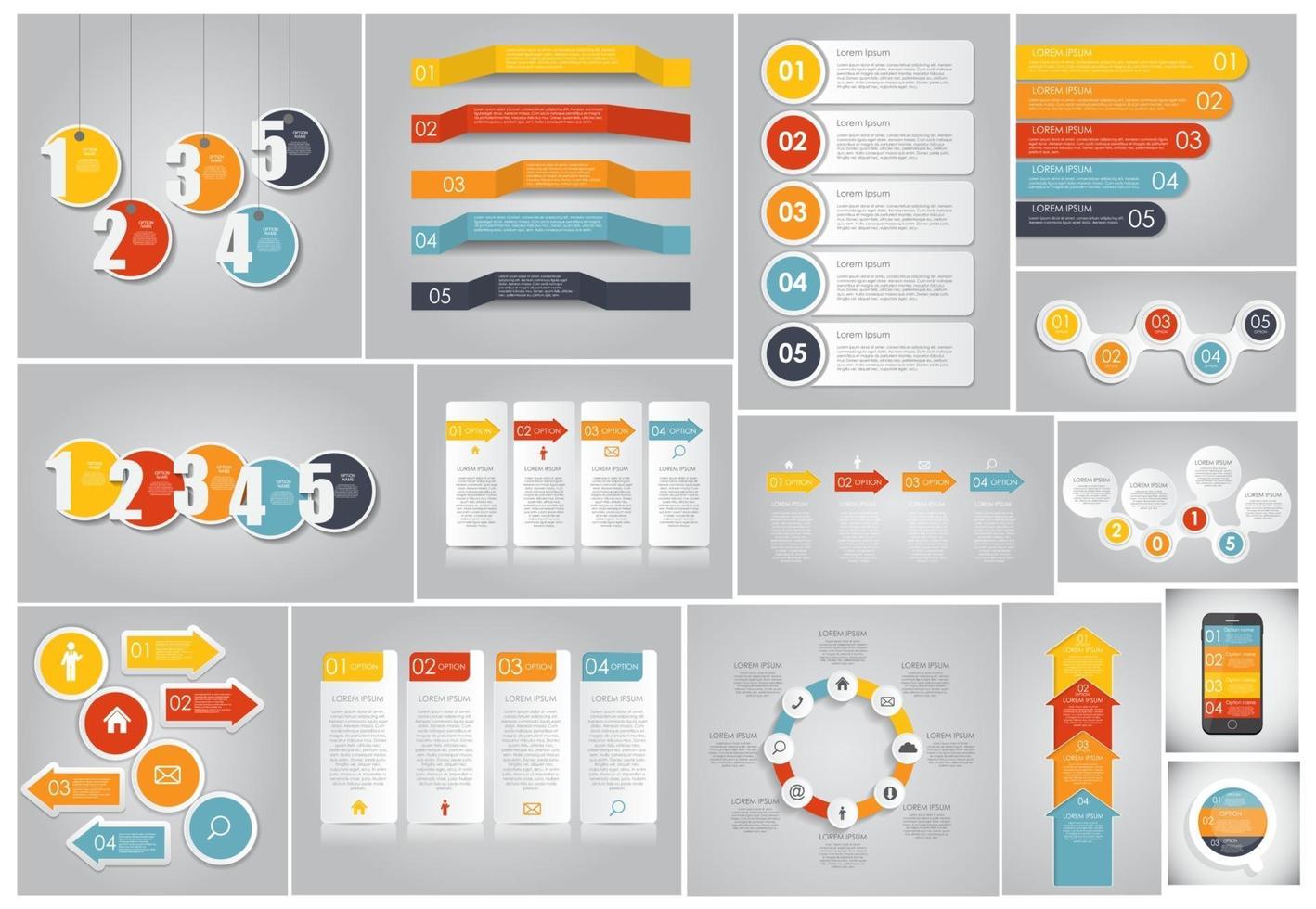 infographic sjablonen voor zakelijke vectorillustratie. eps10 vector