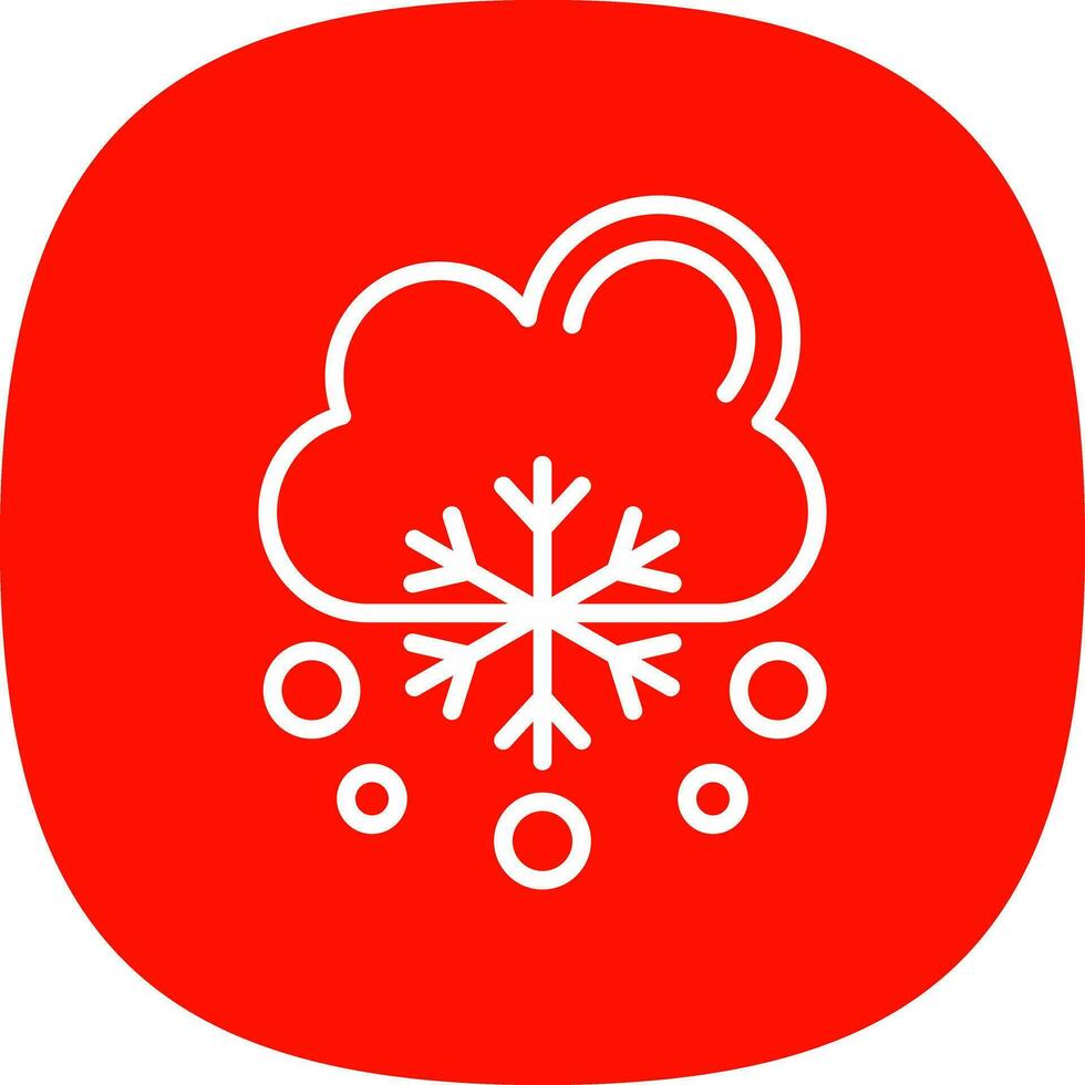 vallende sneeuw vector icoon ontwerp