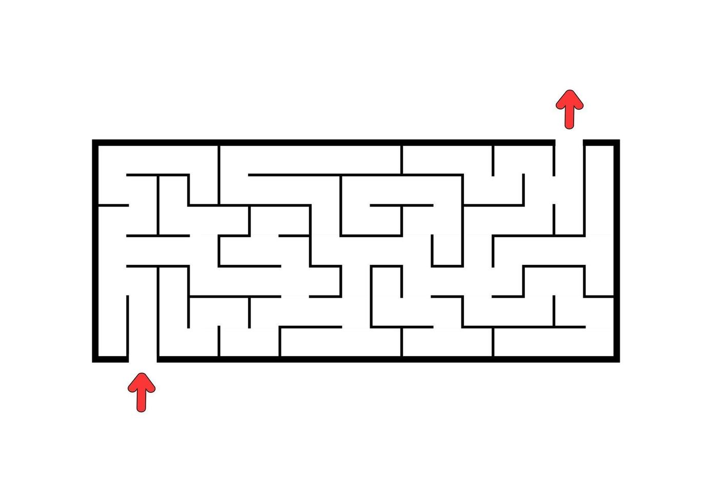 abstact labyrint. educatief spel voor kinderen. puzzel voor kinderen. doolhof raadsel. de juiste weg vinden. vectorillustratie. vector