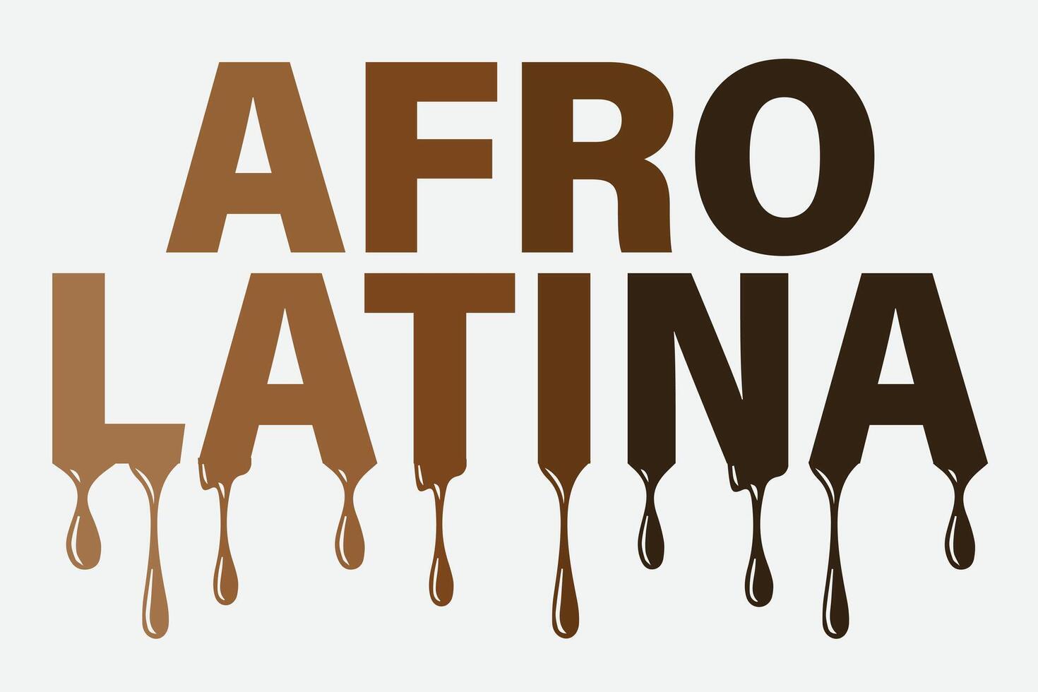 afro latina schattig melanine Afrikaanse Amerikaans Dames t-shirt ontwerp vector