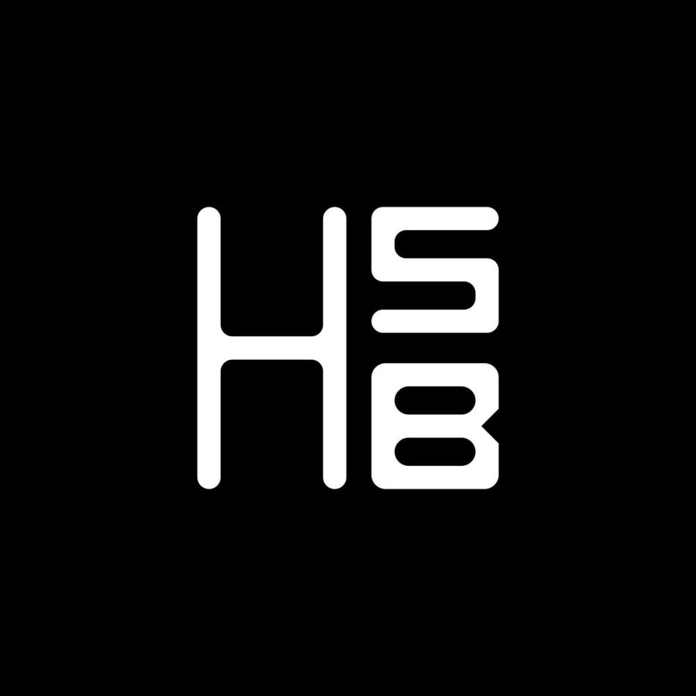 hsb brief logo vector ontwerp, hsb gemakkelijk en modern logo. hsb luxueus alfabet ontwerp