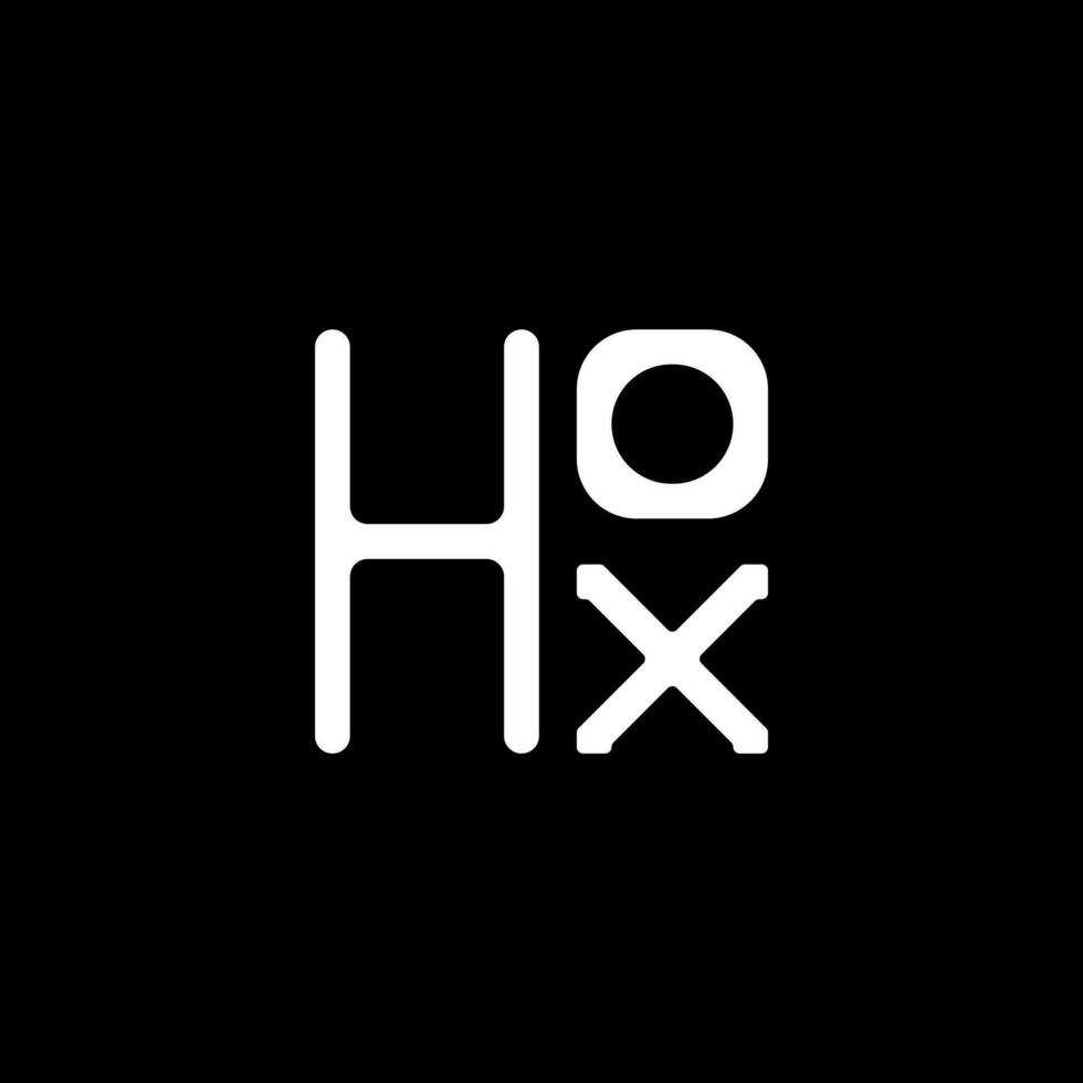 hox brief logo vector ontwerp, hox gemakkelijk en modern logo. hox luxueus alfabet ontwerp