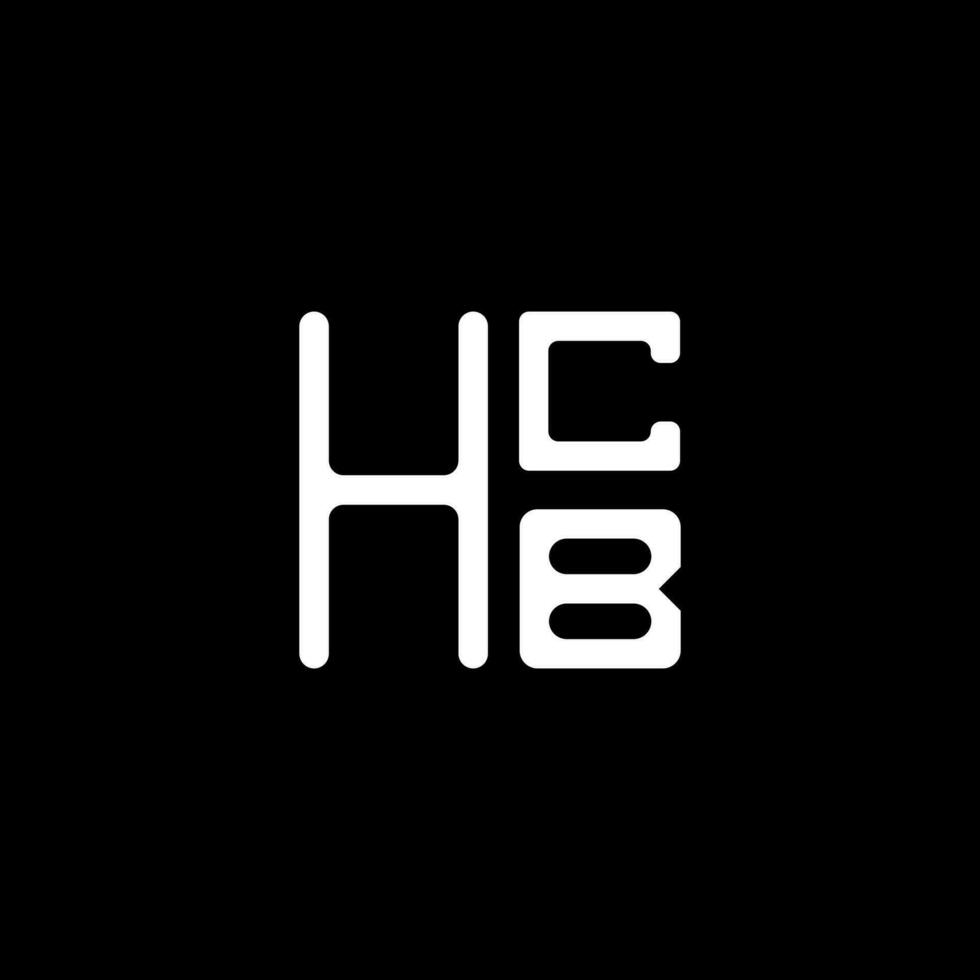 hcb brief logo vector ontwerp, hcb gemakkelijk en modern logo. hcb luxueus alfabet ontwerp