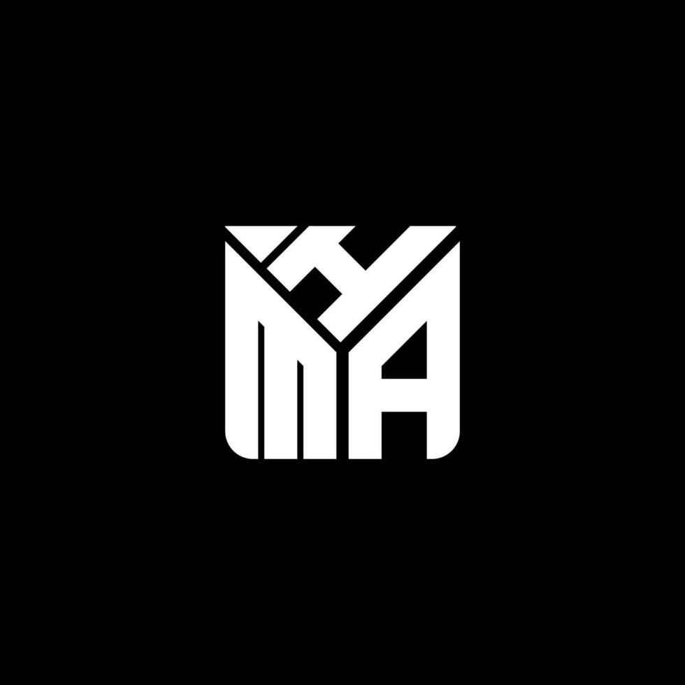 hma brief logo vector ontwerp, hma gemakkelijk en modern logo. hma luxueus alfabet ontwerp