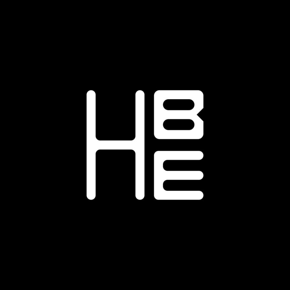 hbe brief logo vector ontwerp, hbe gemakkelijk en modern logo. hbe luxueus alfabet ontwerp