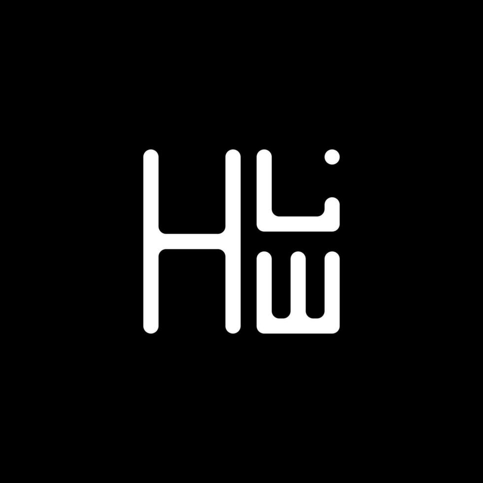 hlw brief logo vector ontwerp, hlw gemakkelijk en modern logo. hlw luxueus alfabet ontwerp