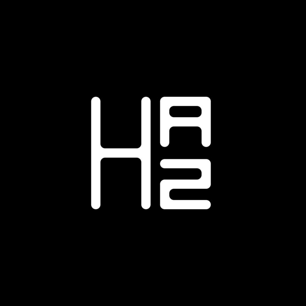 haz brief logo vector ontwerp, haz gemakkelijk en modern logo. haz luxueus alfabet ontwerp