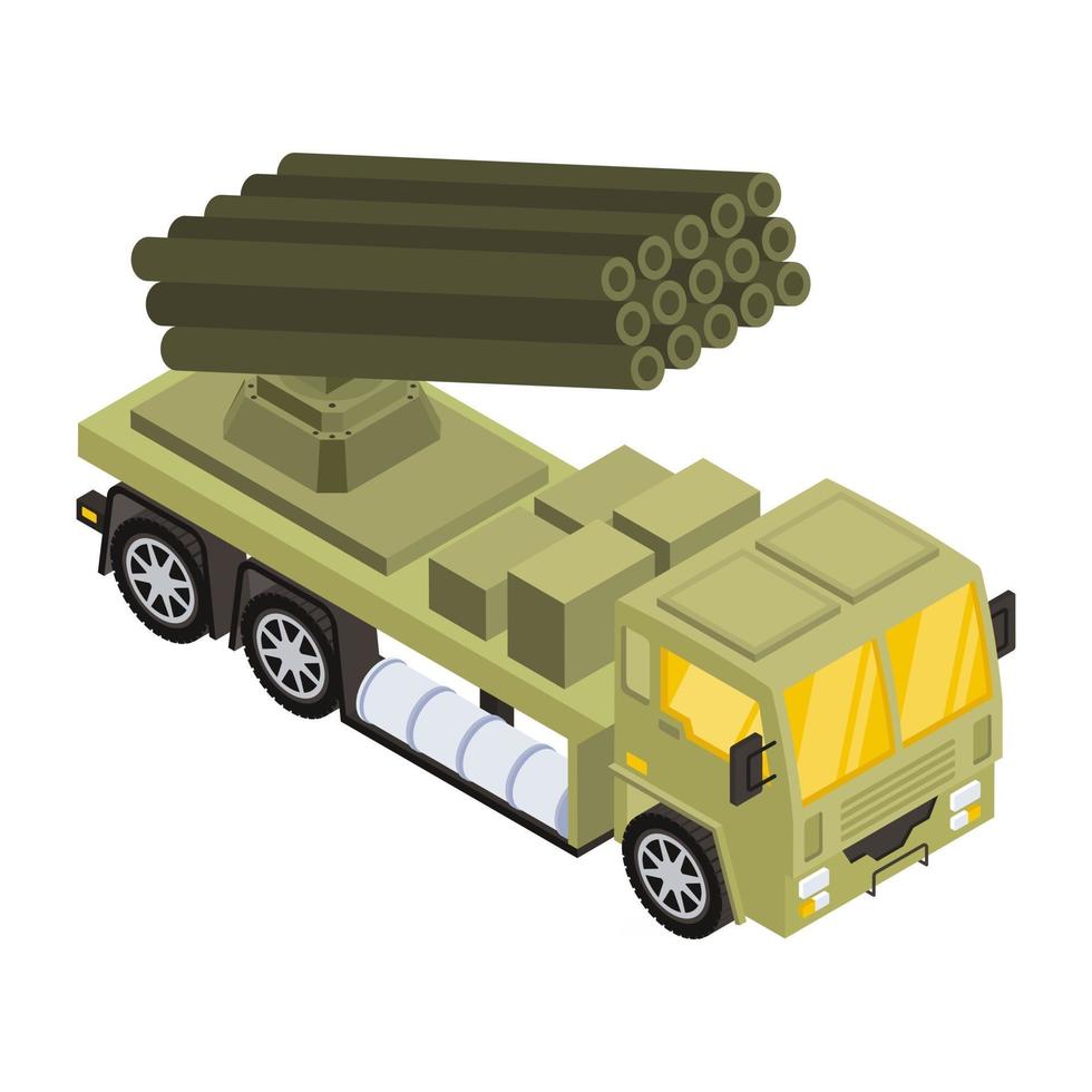 raket vervoerder vrachtwagen vector