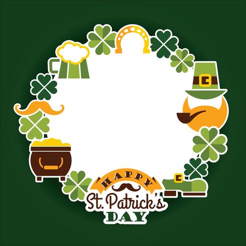 Saint Patricks Day baskground. vector