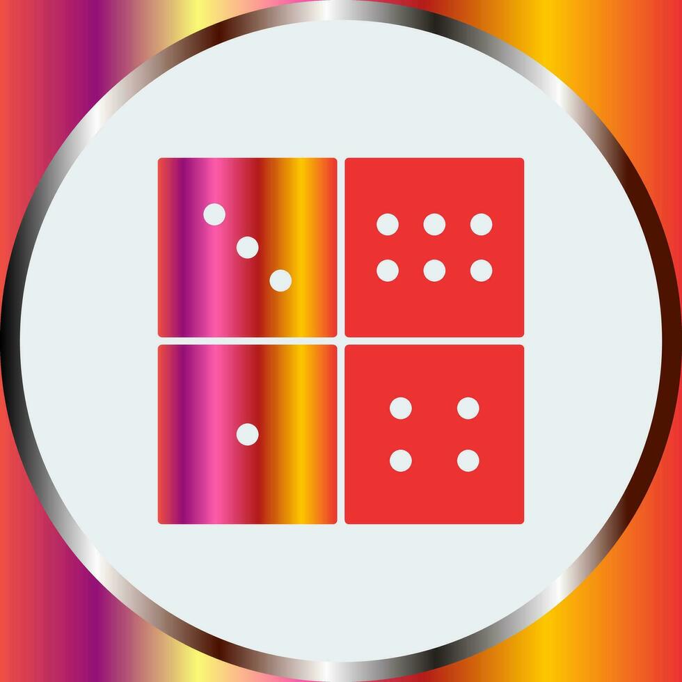 domino spel vector icoon