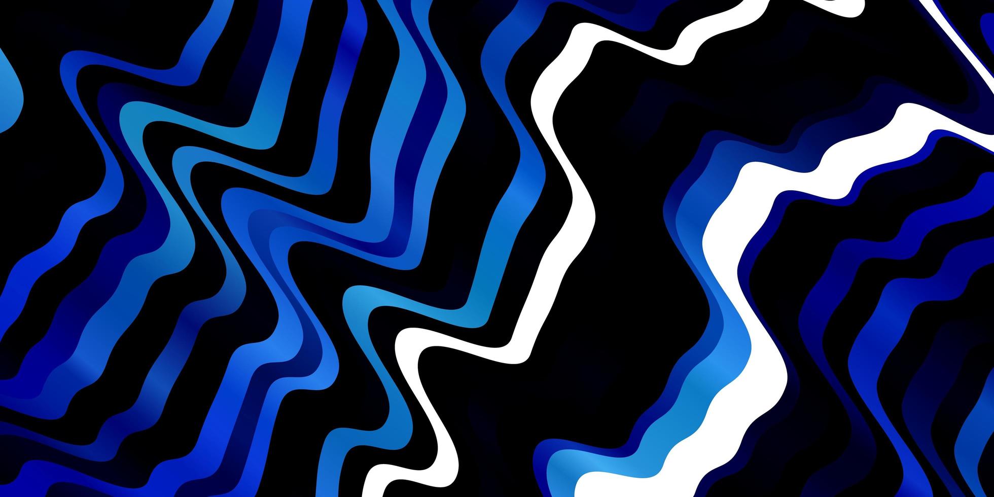 donkerblauwe vectorachtergrond met wrange lijnen. vector