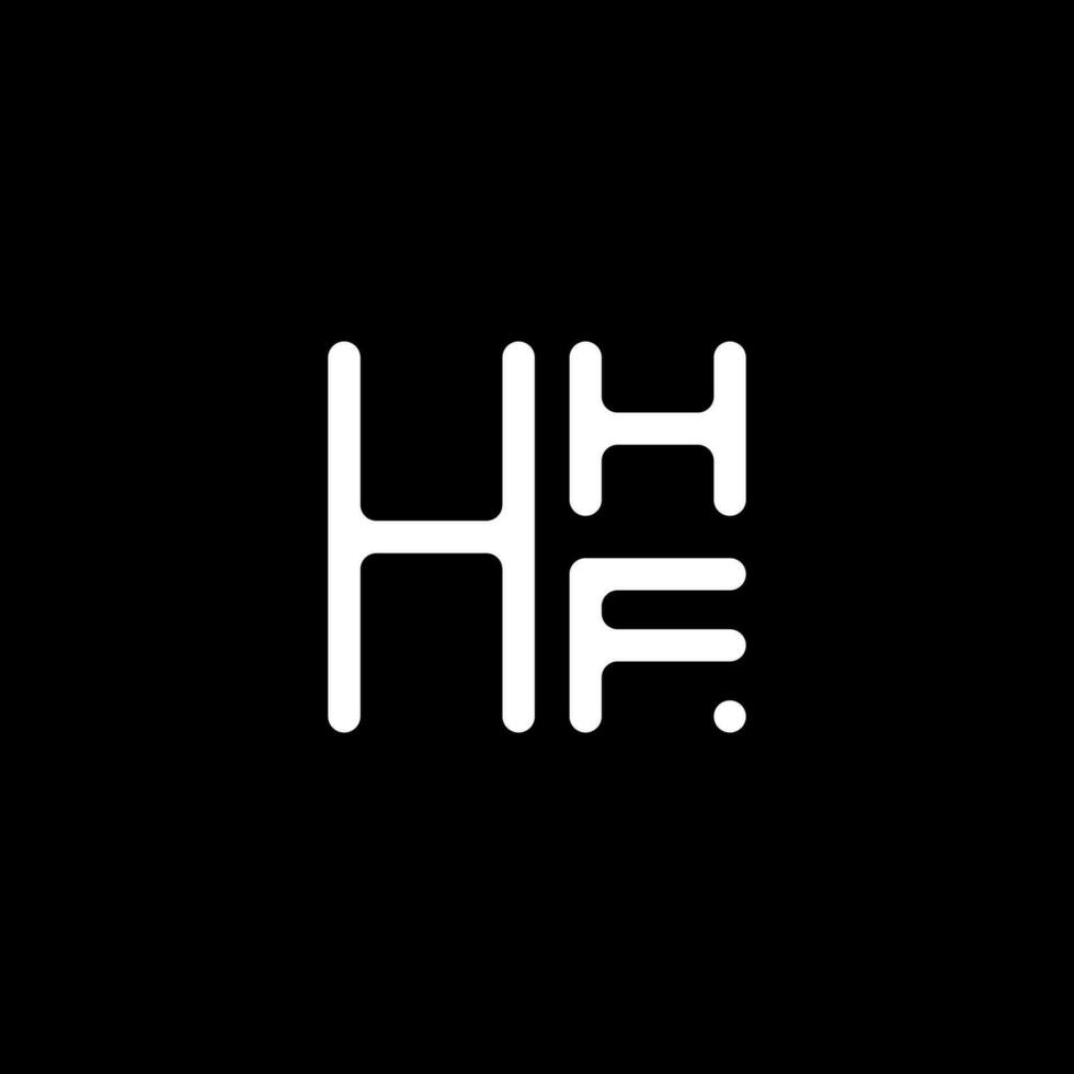 hhf brief logo vector ontwerp, hhf gemakkelijk en modern logo. hhf luxueus alfabet ontwerp