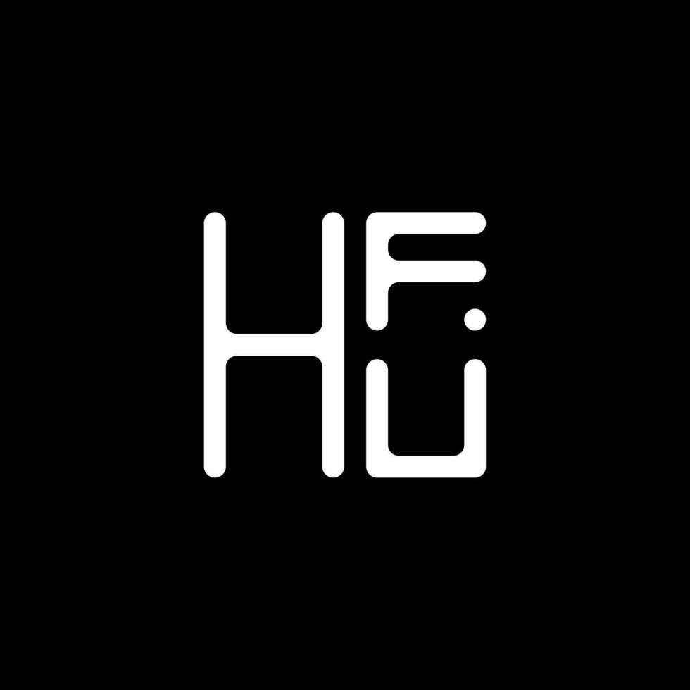 hfu brief logo vector ontwerp, hfu gemakkelijk en modern logo. hfu luxueus alfabet ontwerp