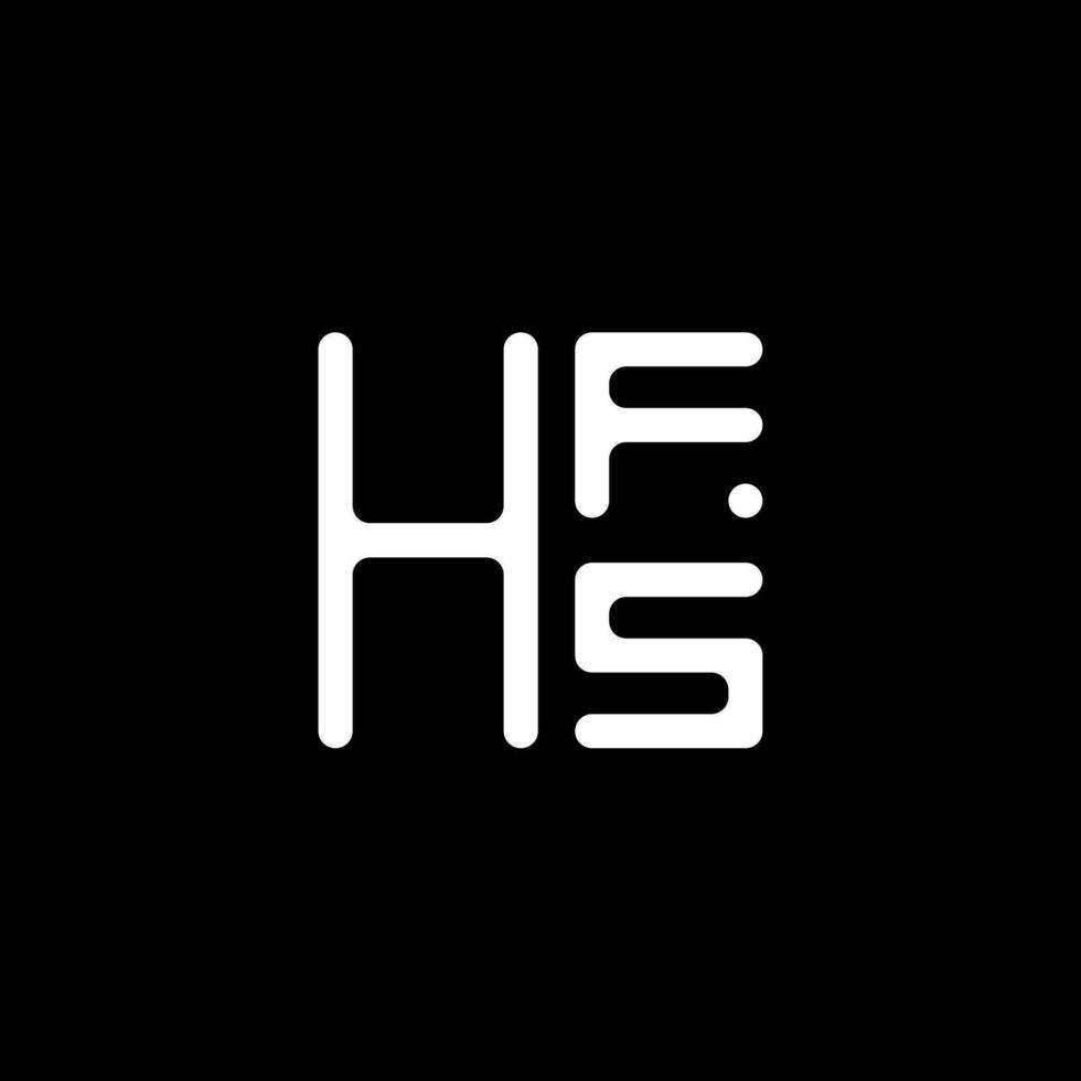 hfs brief logo vector ontwerp, hfs gemakkelijk en modern logo. hfs luxueus alfabet ontwerp