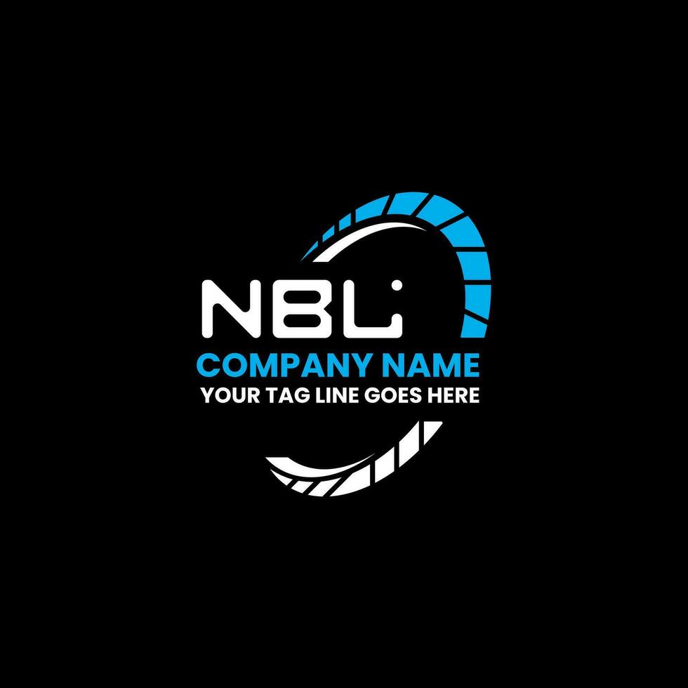 nbl brief logo vector ontwerp, nbl gemakkelijk en modern logo. nbl luxueus alfabet ontwerp
