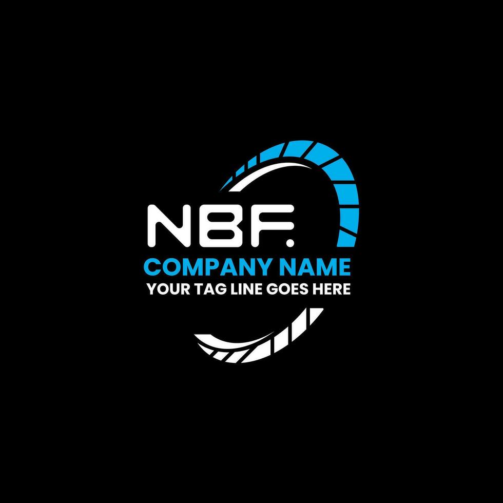 nbf brief logo vector ontwerp, nbf gemakkelijk en modern logo. nbf luxueus alfabet ontwerp