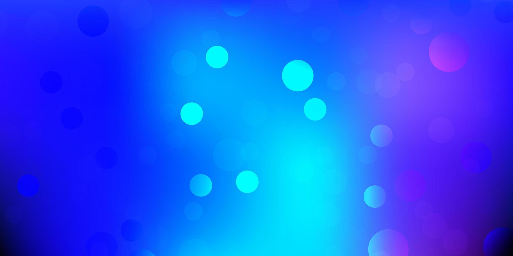 donkerroze, blauwe vectorlay-out met cirkelvormen. vector