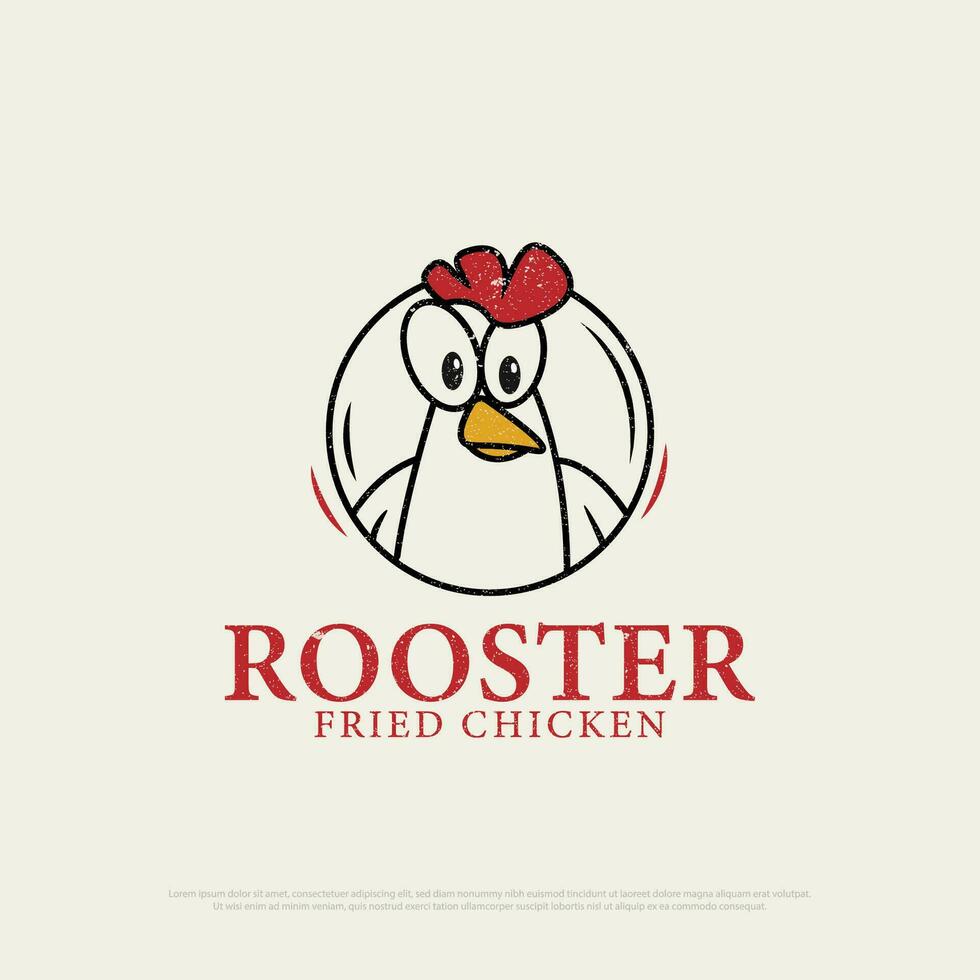 kip haan vlees logo inspiratie, het beste voor snel voedsel logo vector