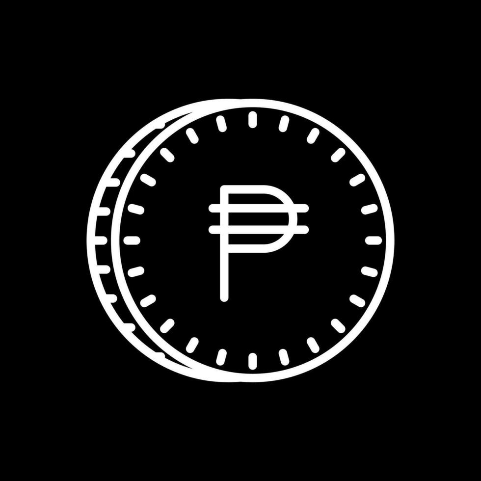Filipijns peso vector icoon ontwerp