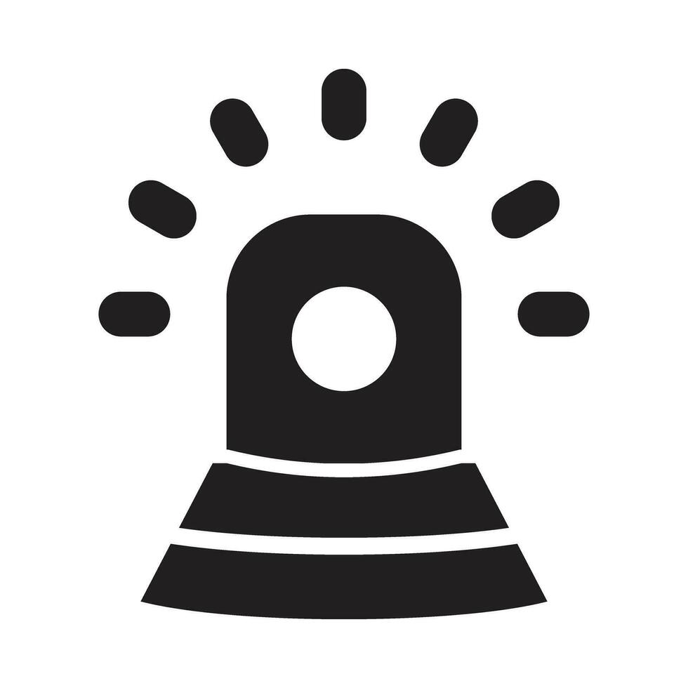sirene vector glyph icoon voor persoonlijk en reclame gebruiken.