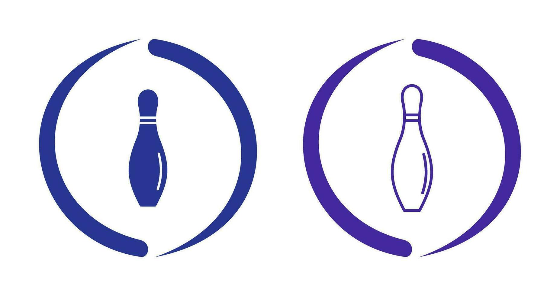 bowling pin vector icon