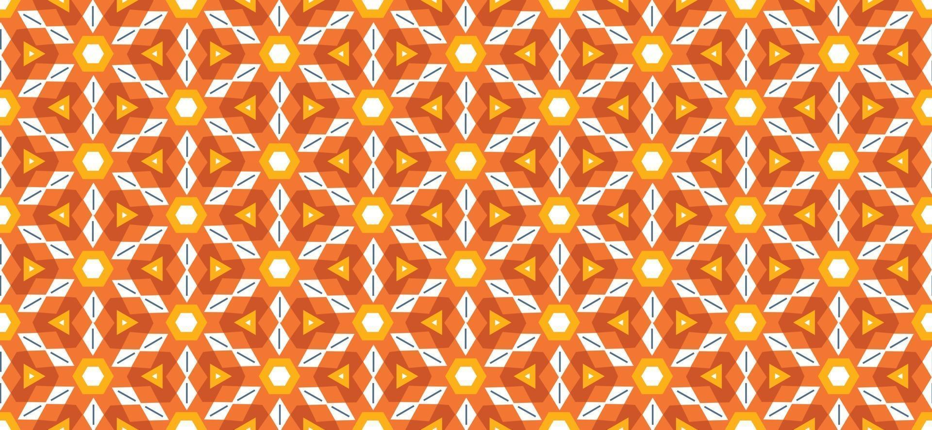 geometrische patroon naadloze vector achtergrond oranje gradiënt vectorillustratie