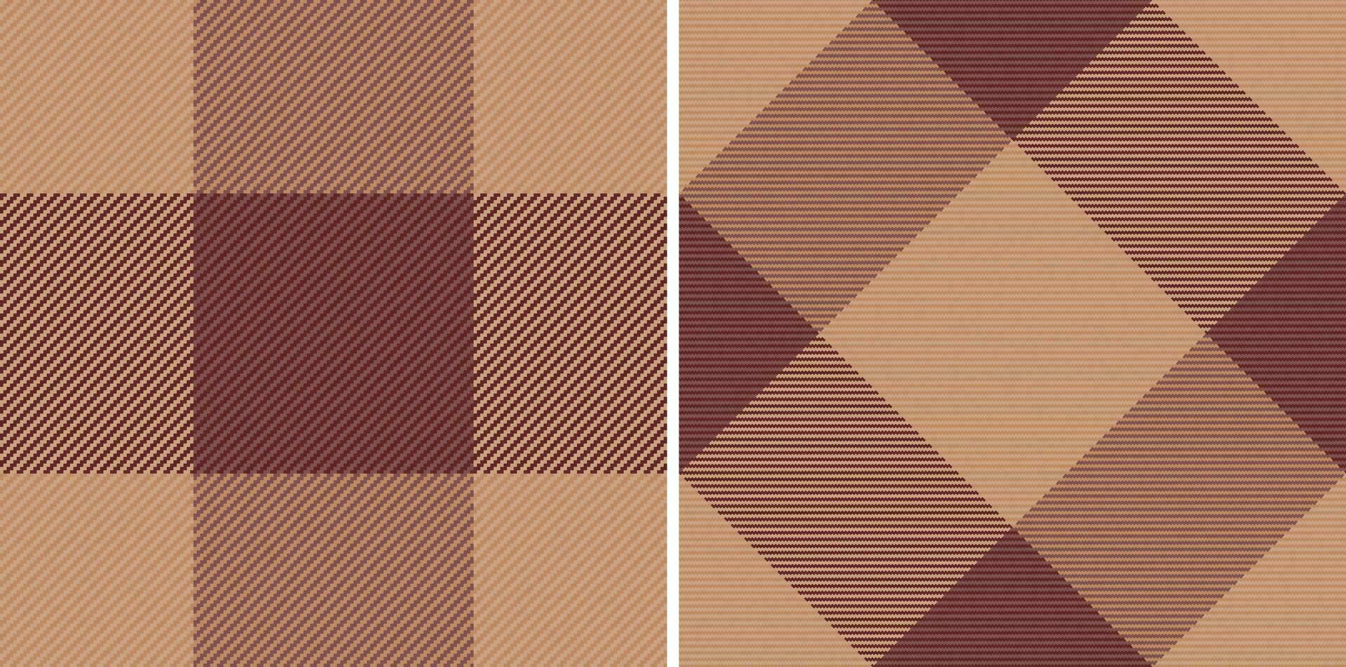 achtergrond naadloos plaid van textiel patroon Schotse ruit met een controleren kleding stof structuur vector. vector