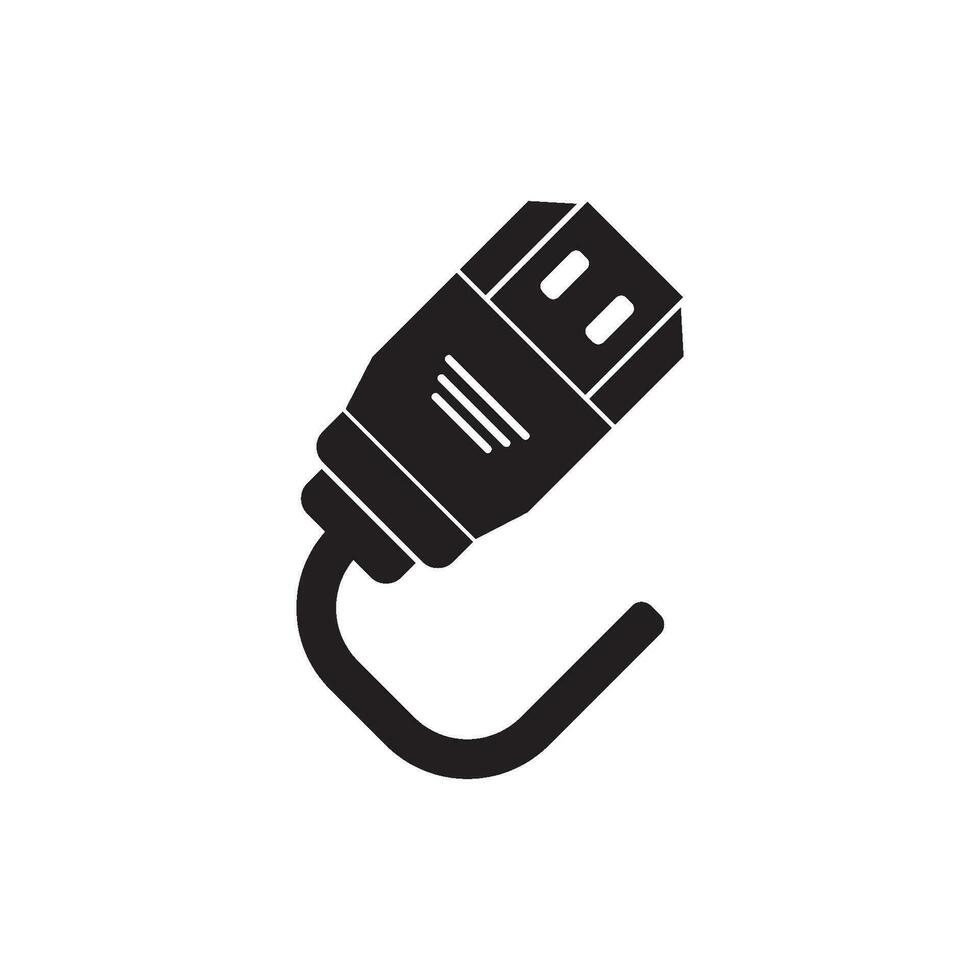 hdmi haven lijn icoon vector. hdmi haven teken. geïsoleerd contour symbool zwart illustratie vector