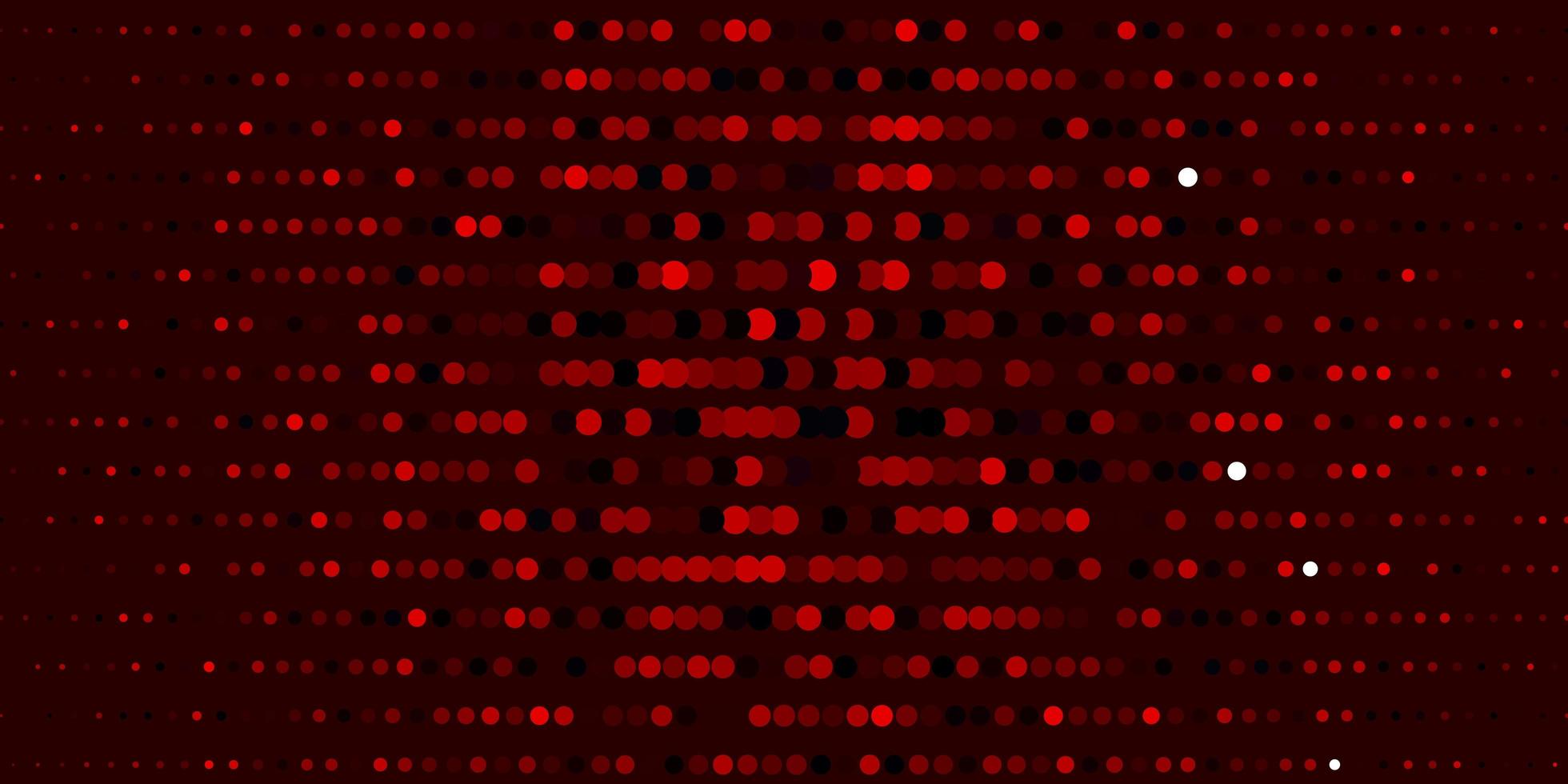 donkerrode vector achtergrond met bubbels.