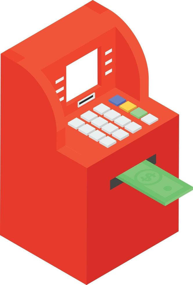 ATM-machine concepten vector