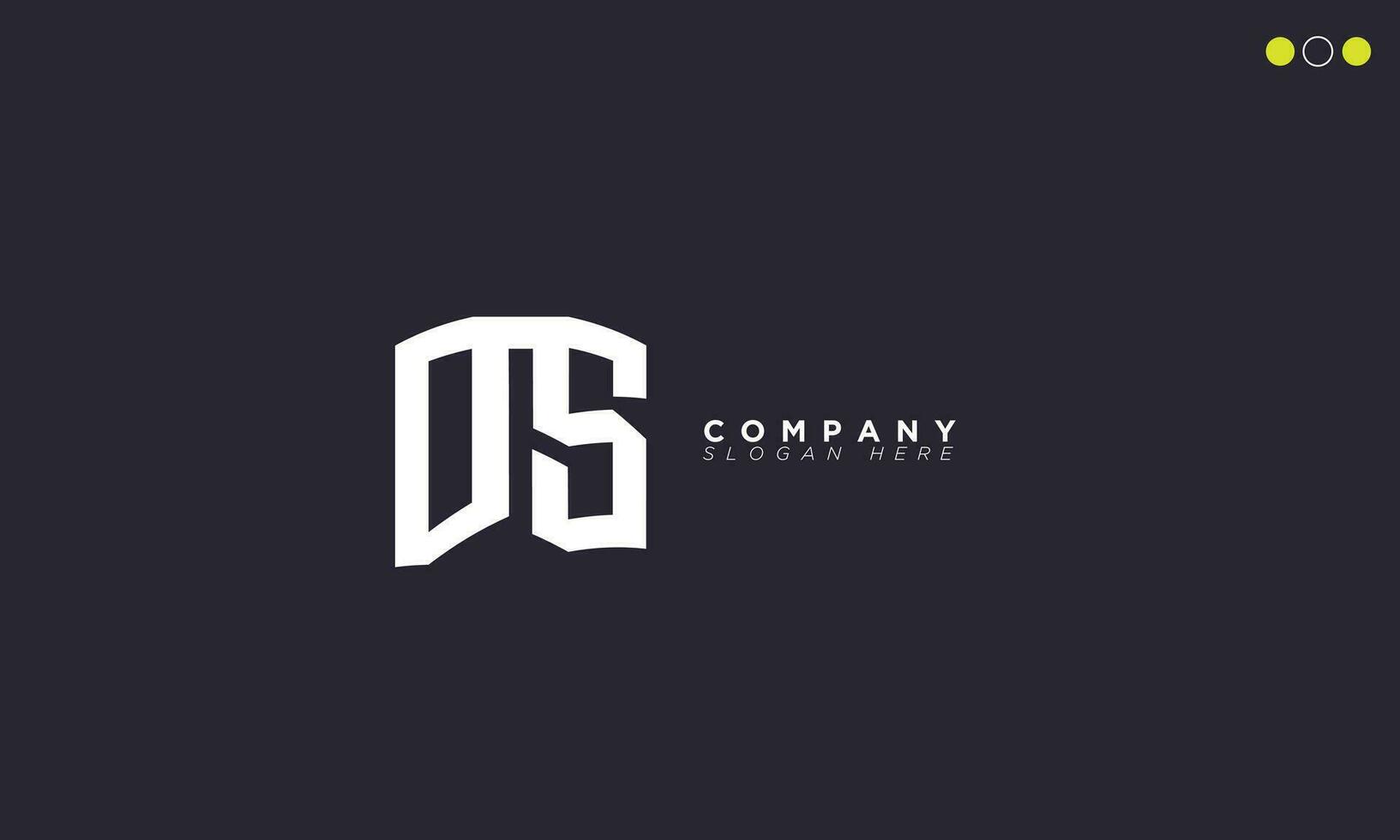 ds alfabet letters initialen monogram logo sd, d en s vector