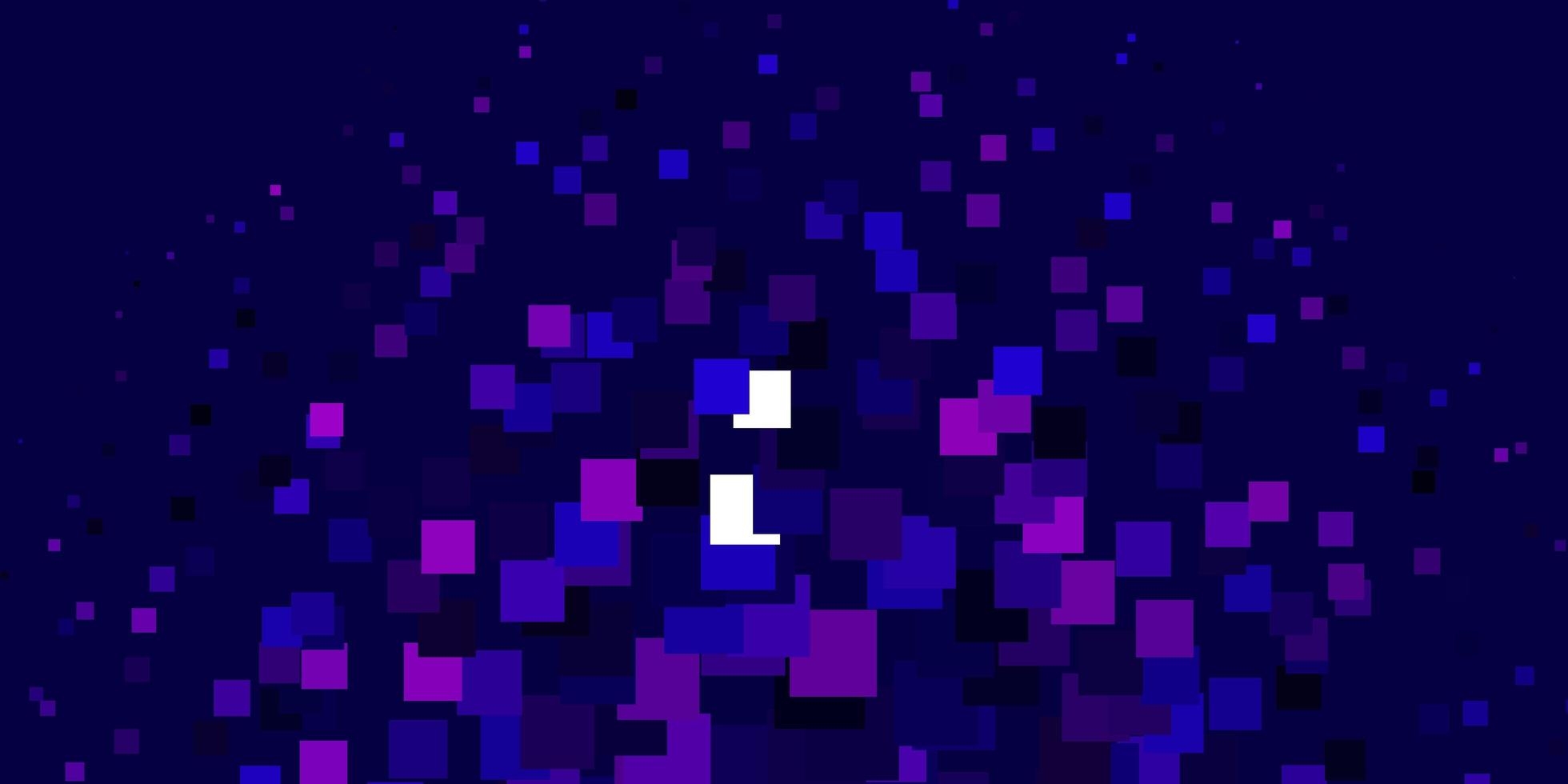 lichtroze, blauw vector sjabloon met rechthoeken.