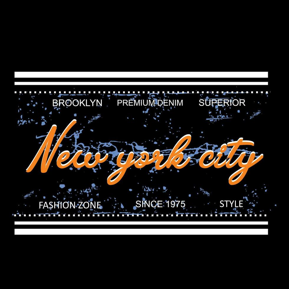 nieuw york stad, nyc, tee grafisch typografie voor afdrukken illustratie t overhemd vector kunst wijnoogst