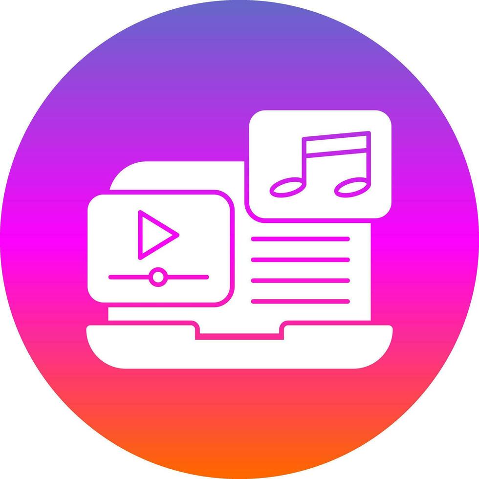 muziek- video vector icoon ontwerp