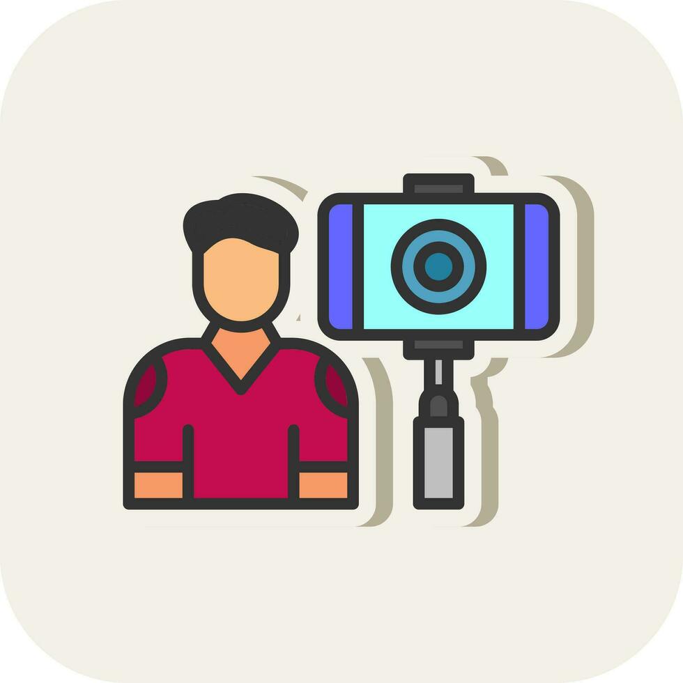 vlogger vector icoon ontwerp