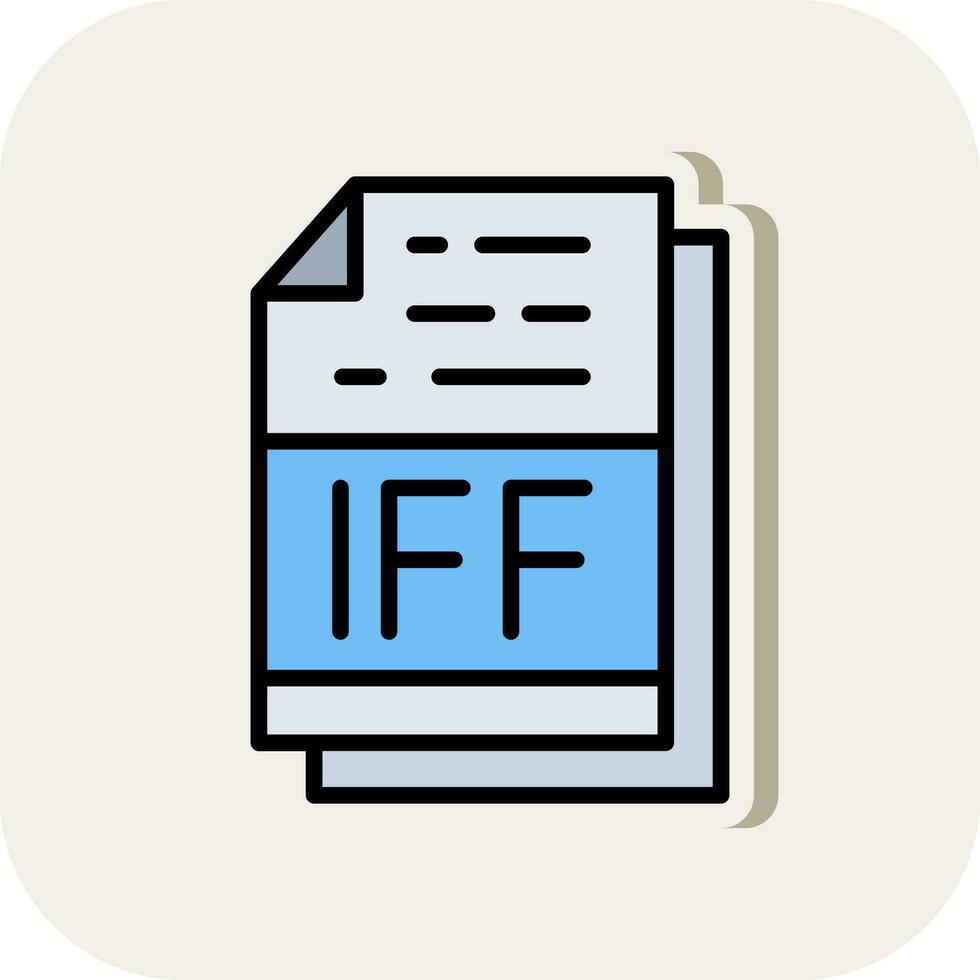 iff het dossier formaat vector icoon ontwerp