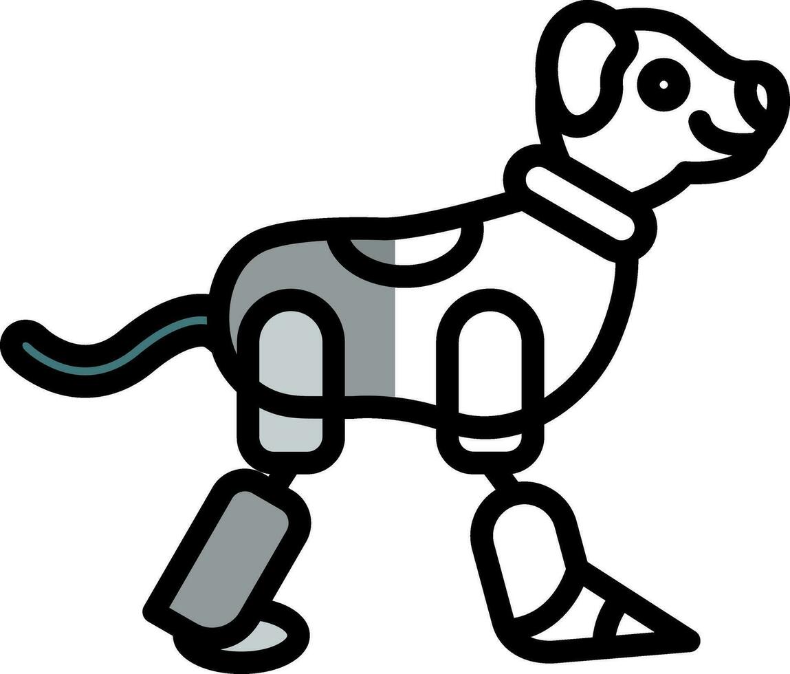 robot hond vector icoon ontwerp