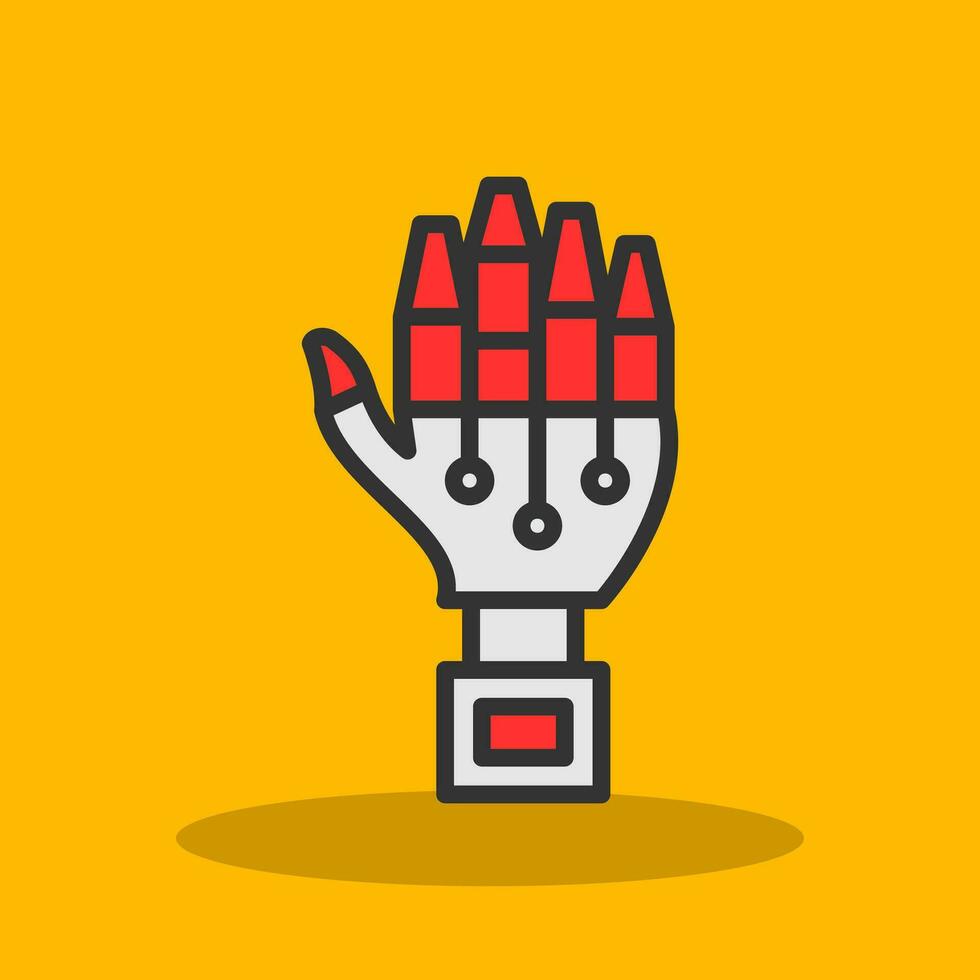 robot hand- vector icoon ontwerp