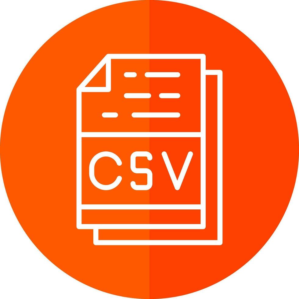 csv het dossier formaat vector icoon ontwerp