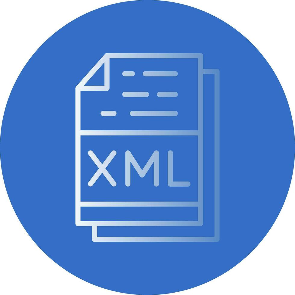 xml het dossier formaat vector icoon ontwerp