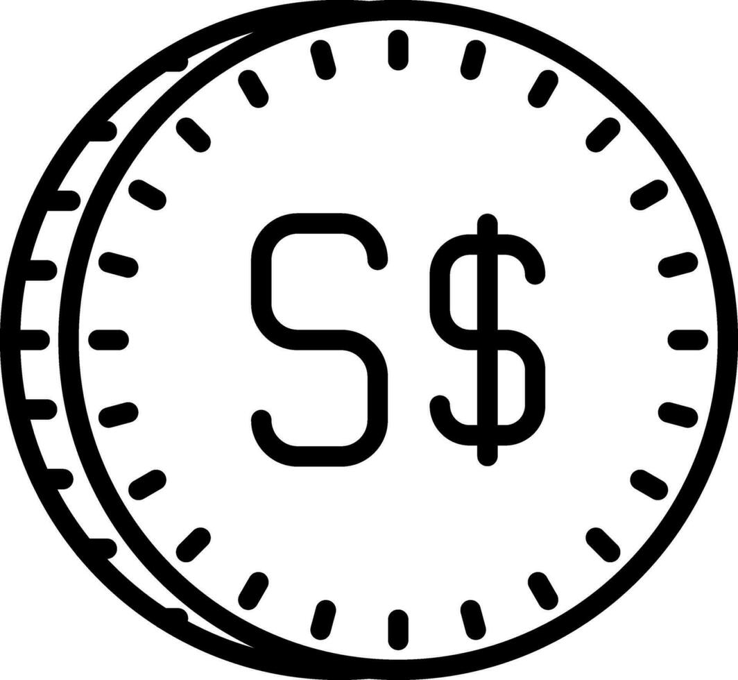 Singapore dollar vector icoon ontwerp
